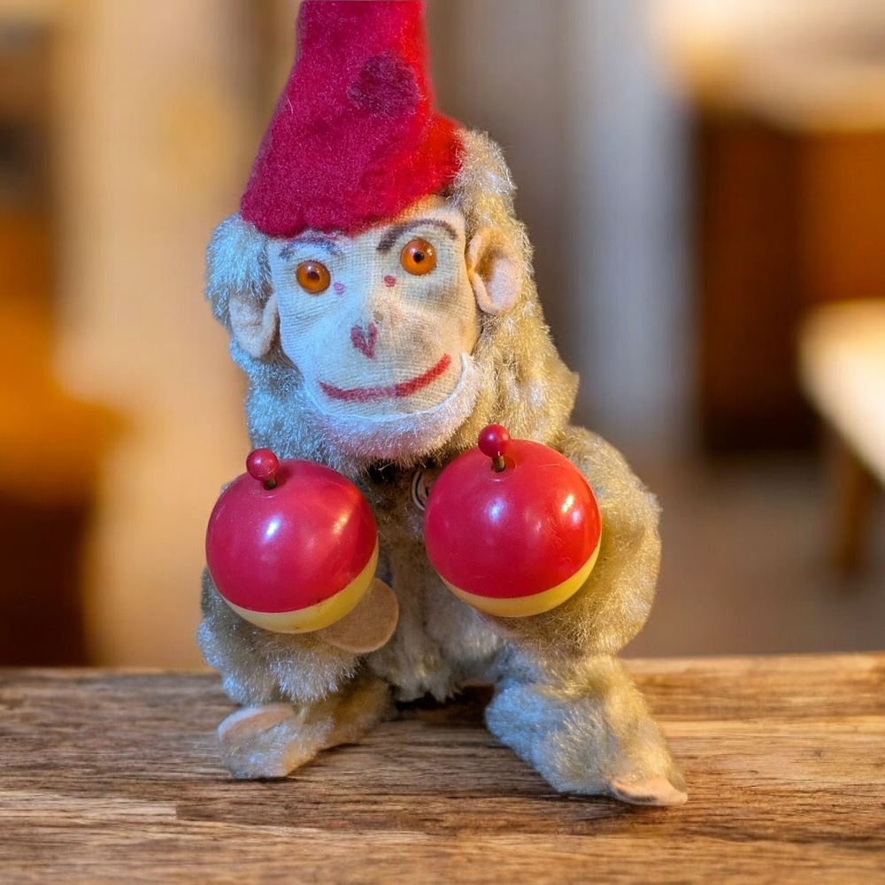 Mid Century Max Carl Wind-Up Monkey Toy